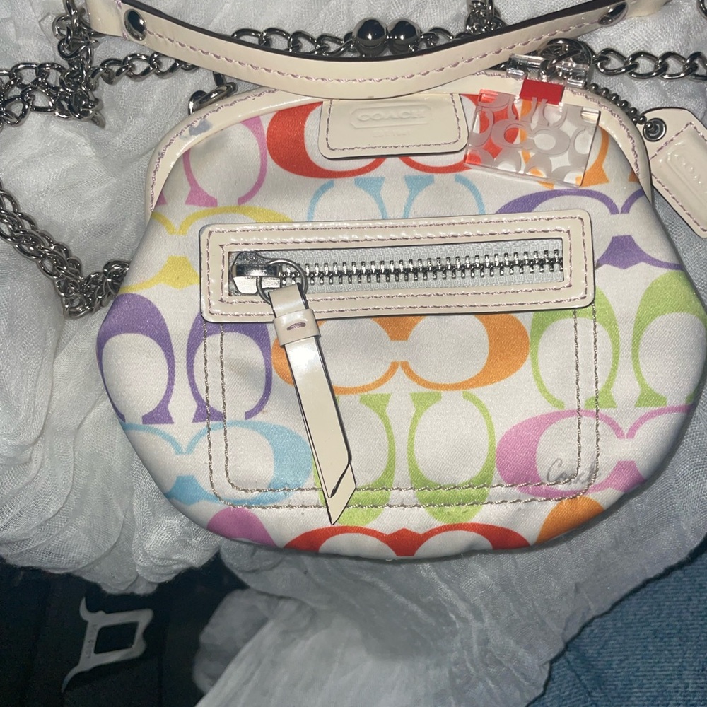 Coach Colorful Signature Mini Bag w/perfume hang tag- Collector's Piece - Picture 2 of 8